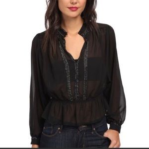 Free People sheer blouse